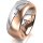 Ring 18 Karat Rot-/Weissgold 8.0 mm l&auml;ngsmatt 1 Brillant G vs 0,025ct