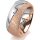 Ring 18 Karat Rot-/Weissgold 8.0 mm kreismatt 1 Brillant G vs 0,025ct