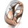 Ring 18 Karat Rot-/Weissgold 8.0 mm poliert 1 Brillant G vs 0,065ct