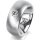 Ring 14 Karat Weissgold 8.0 mm sandmatt 1 Brillant G vs 0,110ct