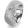 Ring 14 Karat Weissgold 8.0 mm kristallmatt 1 Brillant G vs 0,110ct