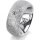 Ring 18 Karat Weissgold 8.0 mm kristallmatt 1 Brillant G vs 0,065ct