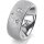 Ring 18 Karat Weissgold 8.0 mm kreismatt 3 Brillanten G vs Gesamt 0,080ct