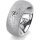 Ring 18 Karat Weissgold 8.0 mm kreismatt 1 Brillant G vs 0,110ct