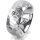 Ring 18 Karat Weissgold 8.0 mm diamantmatt 1 Brillant G vs 0,110ct