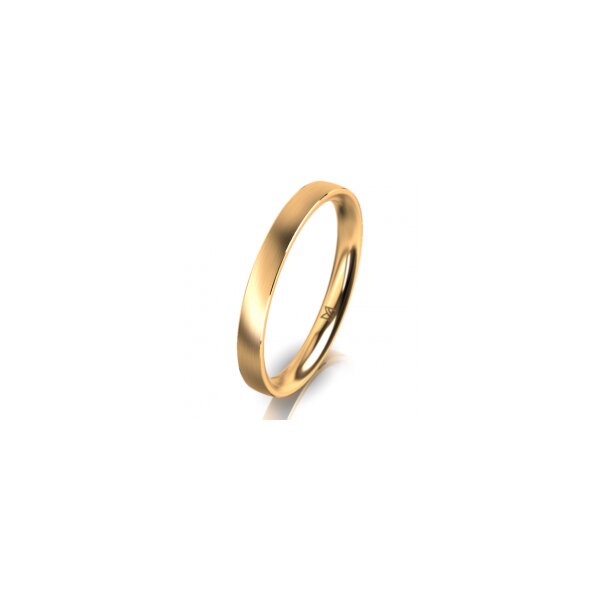 Ring 14 Karat Gelbgold 2.5 mm l&auml;ngsmatt