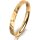 Ring 14 Karat Gelbgold 2.5 mm diamantmatt
