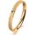 Ring 14 Karat Gelbgold 2.5 mm kreismatt 1 Brillant G vs 0,025ct