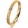 Ring 14 Karat Gelbgold 2.5 mm kristallmatt 1 Brillant G vs 0,025ct