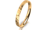 Ring 18 Karat Gelbgold 2.5 mm diamantmatt
