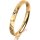 Ring 18 Karat Gelbgold 2.5 mm diamantmatt 1 Brillant G vs 0,025ct