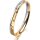 Ring 18 Karat Gelb-/Weissgold 2.5 mm diamantmatt