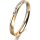 Ring 18 Karat Gelb-/Weissgold 2.5 mm l&auml;ngsmatt 1 Brillant G vs 0,025ct