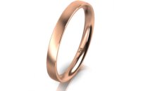 Ring 14 Karat Rotgold 2.5 mm l&auml;ngsmatt