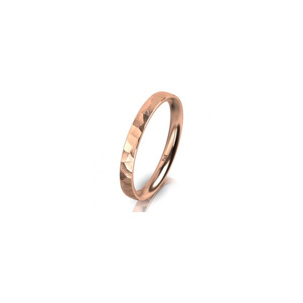 Ring 14 Karat Rotgold 2.5 mm diamantmatt