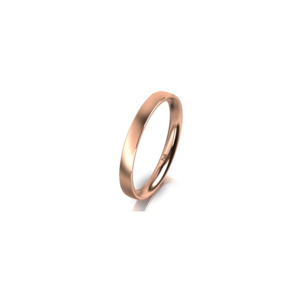 Ring 18 Karat Rotgold 2.5 mm l&auml;ngsmatt