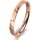 Ring 18 Karat Rotgold 2.5 mm diamantmatt