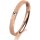 Ring 18 Karat Rotgold 2.5 mm kreismatt 1 Brillant G vs 0,025ct