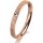 Ring 18 Karat Rotgold 2.5 mm kristallmatt 1 Brillant G vs 0,025ct