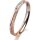 Ring 14 Karat Rot-/Weissgold 2.5 mm kristallmatt