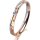 Ring 18 Karat Rot-/Weissgold 2.5 mm diamantmatt 1 Brillant G vs 0,025ct