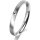 Ring 14 Karat Weissgold 2.5 mm l&auml;ngsmatt 1 Brillant G vs 0,025ct