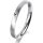 Ring 14 Karat Weissgold 2.5 mm sandmatt 1 Brillant G vs 0,025ct