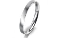 Ring 18 Karat Weissgold 2.5 mm l&auml;ngsmatt