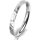 Ring 18 Karat Weissgold 2.5 mm diamantmatt
