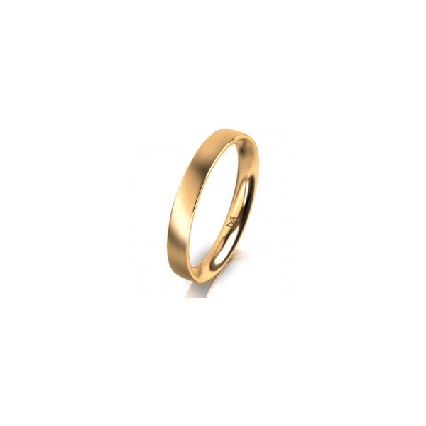 Ring 14 Karat Gelbgold 3.0 mm l&auml;ngsmatt