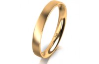 Ring 14 Karat Gelbgold 3.0 mm l&auml;ngsmatt