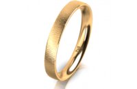 Ring 14 Karat Gelbgold 3.0 mm sandmatt