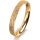 Ring 14 Karat Gelbgold 3.0 mm kristallmatt