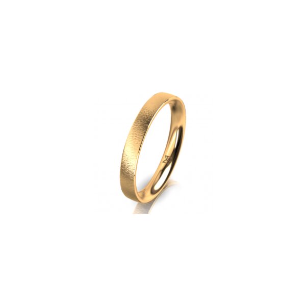 Ring 18 Karat Gelbgold 3.0 mm sandmatt