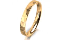 Ring 18 Karat Gelbgold 3.0 mm diamantmatt