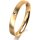 Ring 18 Karat Gelbgold 3.0 mm längsmatt 1 Brillant G vs 0,025ct