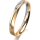 Ring 14 Karat Gelb-/Weissgold 3.0 mm l&auml;ngsmatt