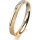 Ring 14 Karat Gelb-/Weissgold 3.0 mm kreismatt