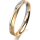 Ring 14 Karat Gelb-/Weissgold 3.0 mm sandmatt