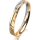 Ring 14 Karat Gelb-/Weissgold 3.0 mm diamantmatt