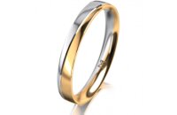 Ring 18 Karat Gelb-/Weissgold 3.0 mm poliert