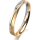 Ring 18 Karat Gelb-/Weissgold 3.0 mm sandmatt