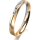 Ring 18 Karat Gelb-/Weissgold 3.0 mm l&auml;ngsmatt 1 Brillant G vs 0,025ct