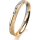 Ring 18 Karat Gelb-/Weissgold 3.0 mm kreismatt 1 Brillant G vs 0,025ct