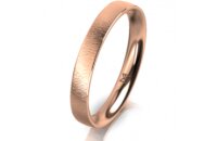 Ring 14 Karat Rotgold 3.0 mm sandmatt