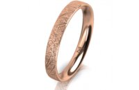 Ring 14 Karat Rotgold 3.0 mm kristallmatt