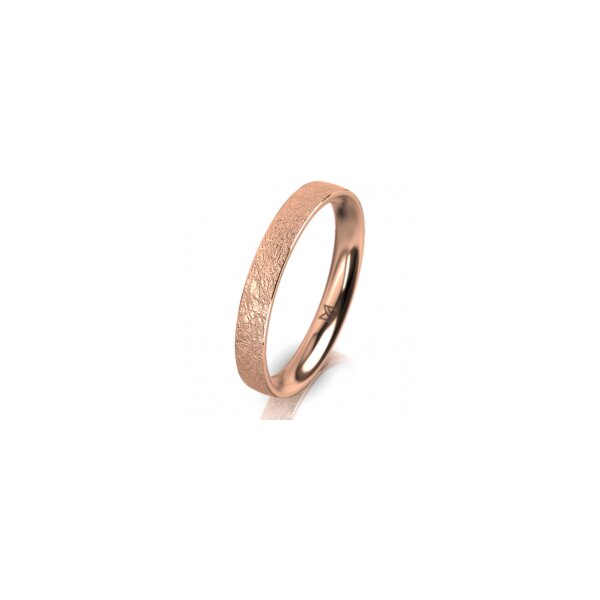 Ring 18 Karat Rotgold 3.0 mm kreismatt