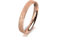 Ring 18 Karat Rotgold 3.0 mm kreismatt