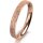 Ring 18 Karat Rotgold 3.0 mm kristallmatt