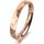 Ring 18 Karat Rotgold 3.0 mm diamantmatt